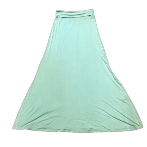 Hershe Medium Mint Green Maxi Skirt - Picture 1 of 8